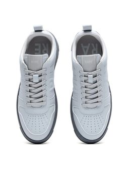 Rare Rabbit - Men Bane Primary Grey Micro Leather Sneaker