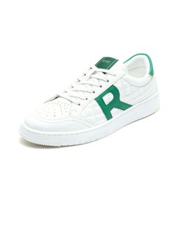 Rare Rabbit - Men Alto Primary White Micro Leather Sneaker