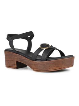Inc.5 - Women Black Party Wear Open Toe Sandal Heels