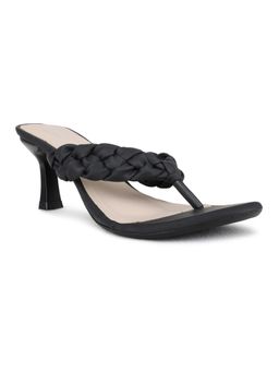Inc.5 - Women Black Party Wear Solid Open Toe Sandal Heels