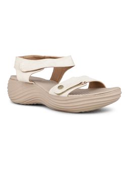 Inc.5 - Women Cream Party Wear Solid Open Toe Sandals