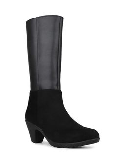 Inc.5 - Women Black Casual Solid Round Toe Casual Boots