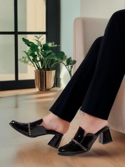 ELLE - Women Black Mules