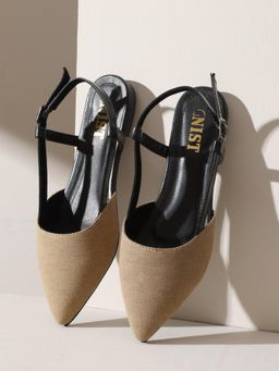 GNIST - Structured Denim Khaki Sandals