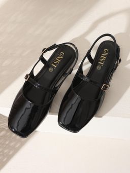 GNIST - Square Toe Black Sandals