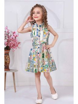 Lagorii - Multi-Color Printed Flared Dress