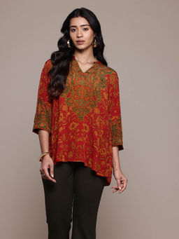 Ritu Kumar - Red Sonmarg Tunic
