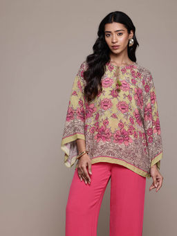 Ritu Kumar - Green Mono Floral Tunic