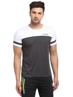 INVINCIBLE - Black White Mens Structured T-Shirt