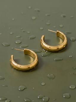 Accessorize London - Women Gold Statement Gold Plated Pair Of Earrings