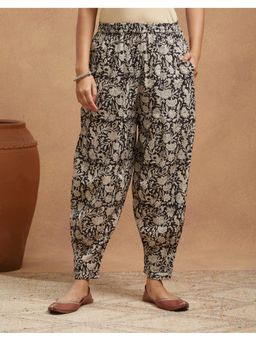Fabindia - Black Cotton Kalamkari Printed Salwar