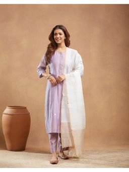 Fabindia - Natural Cotton Silk Blend Hand Woven Dupatta