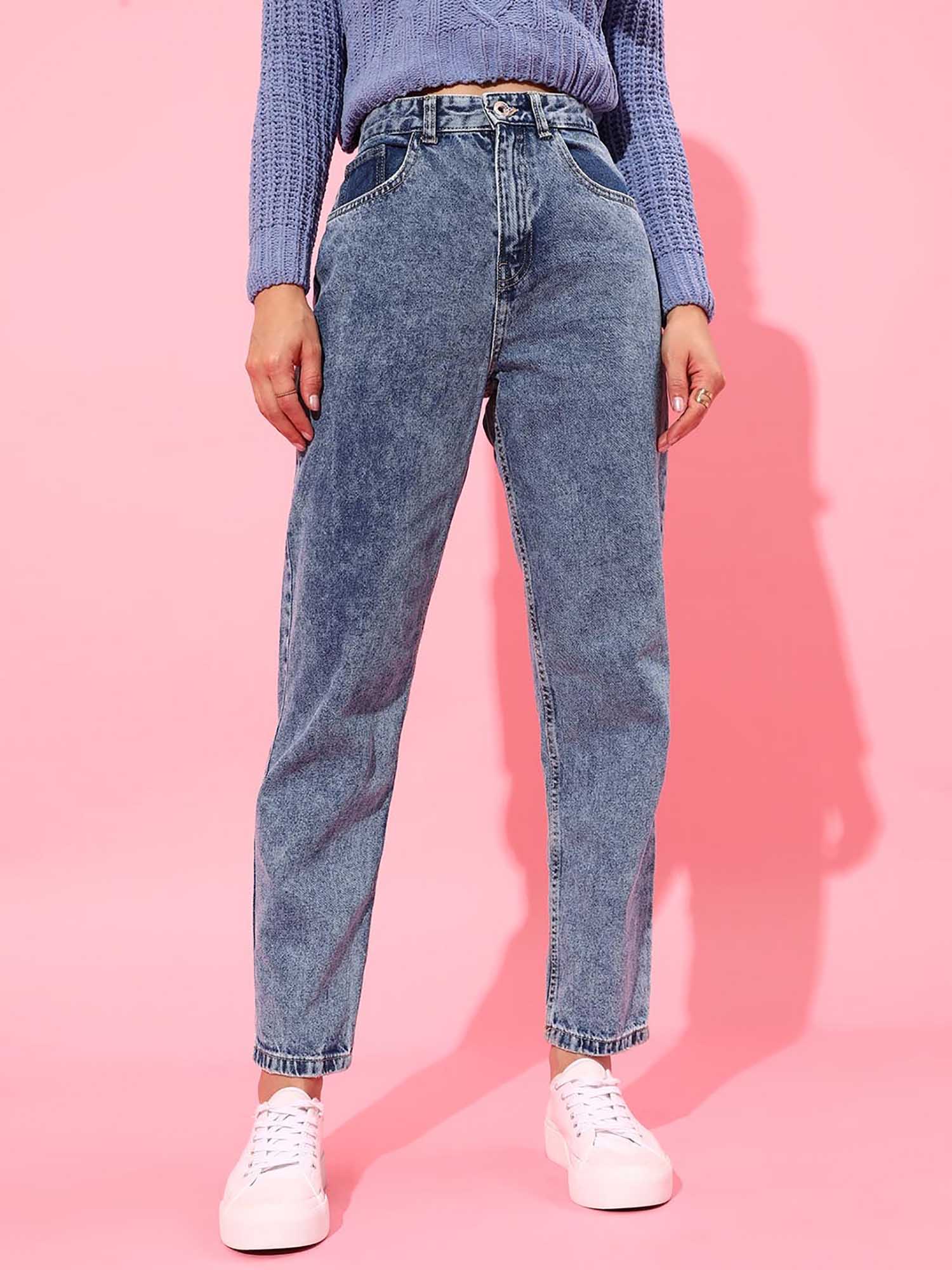 street 9 Blue Solid/Plain Skinny Jeans-picture-43