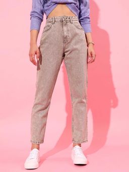 STREET 9 - Grey Solid/Plain Skinny Jeans