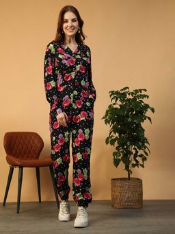 Oxolloxo - Black Printed Regular Co-Ord Set