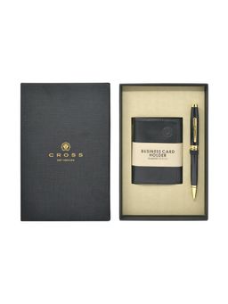 Cross - Coventry Black Lacquer With Gold Appointments Ball Point + BCH Black