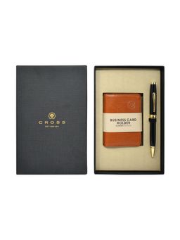 Cross - Coventry Black Lacquer With Gold Appointments Ball Point + BCH TAN