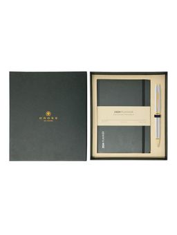 Cross - Coventry Chrome Gold Ball Point Pen + 2024 Planner