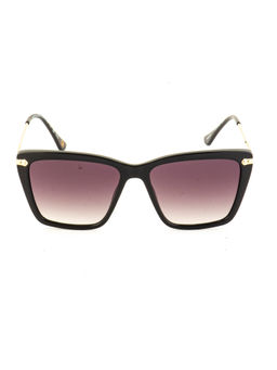 United Colors of Benetton - Purple Lens Gradient Square Sunglass Black Frame Bes23506 C1 (55)