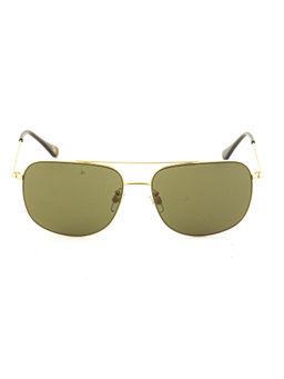 United Colors of Benetton - Green Lens Square Sunglass Golden Frame Bes23516 C1 (58)