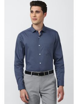 Peter England - Men Blue Regular Fit Formal Shirt