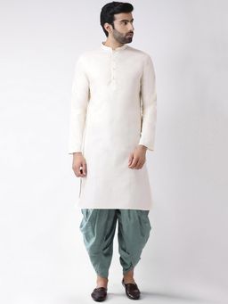KISAH - Men Off White Kurta (Set of 2)
