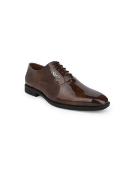 Alberto Torresi - Tan Patent Lace Up Derbies