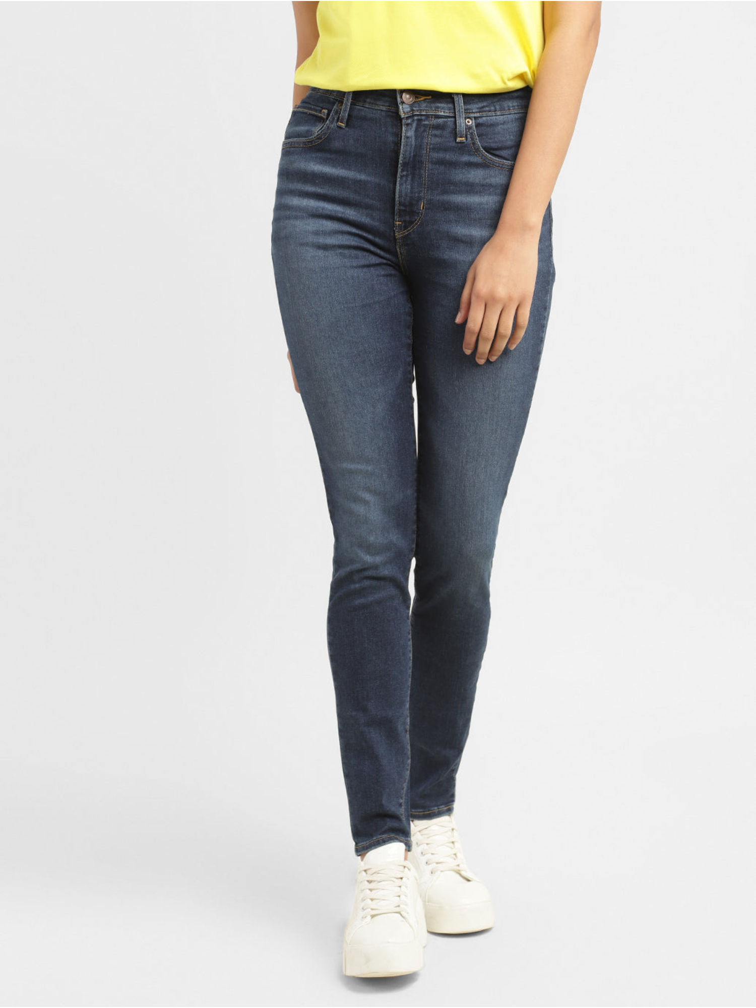 levi's Women High Rise Skinny Navy Blue Jeans-picture-12