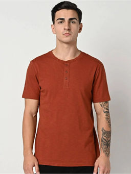 GAP - Copper Men's Round Neck Full Sleeve T Shirt