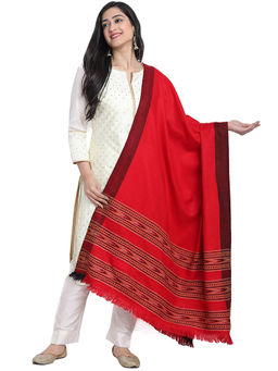 Zamour - Kullu Himachal Maroon Woolen Shawl