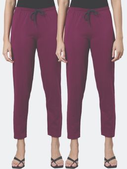 Kryptic - Women Mid-rise Pure Cotton Lounge Pants (Pack of 2)