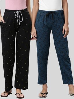 Kryptic - Womens Cotton Printed Lounge Pants (Pack of 2)