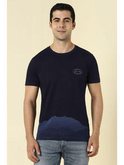Allen Solly - Men Navy Crew Neck T-Shirt