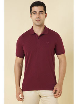 Allen Solly - Maroon Polo T-Shirt