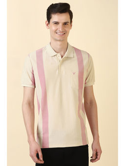 Allen Solly - Beige Polo T-Shirt