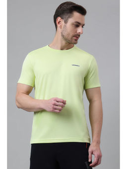 Van Heusen - Men Solid Swift Dry Crew Neck Regular Fit T-Shirt