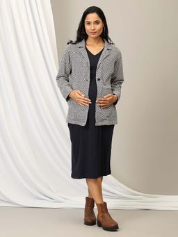 The Mom Store - Styled To Wow Maternity Shacket With Dress Multi-Color (Set of 2)