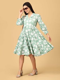 The Mom Store - Mint-Ique Chic Maternity Dress Green