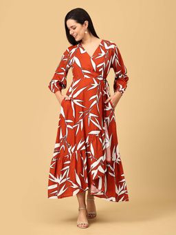 The Mom Store - Rust And Relax Maternity Dress