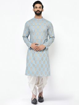 KISAH - Men Blue Kurta (Set of 2)