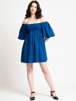 June 9 Clothing - Womens Blue Dress