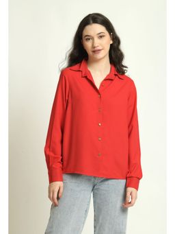June 9 Clothing - Womens Red Shirt