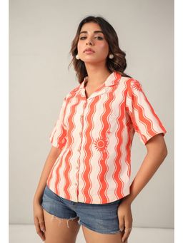 June 9 Clothing - Womens Orange Shirt