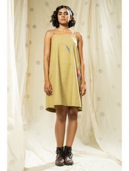 Thread Game - Womens Khaki Dress