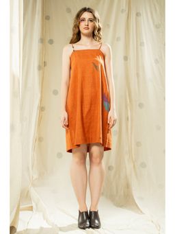 Thread Game - Womens Orange Dress