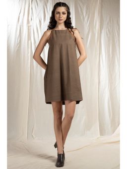 Thread Game - Womens Brown Dress