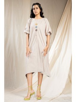 Thread Game - Womens Beige Dress