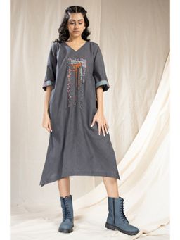 Thread Game - Womens Grey Dress