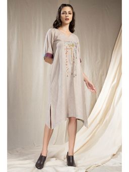 Thread Game - Womens Beige Dress