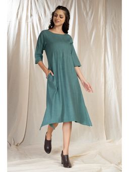 Thread Game - Womens Teal Dress